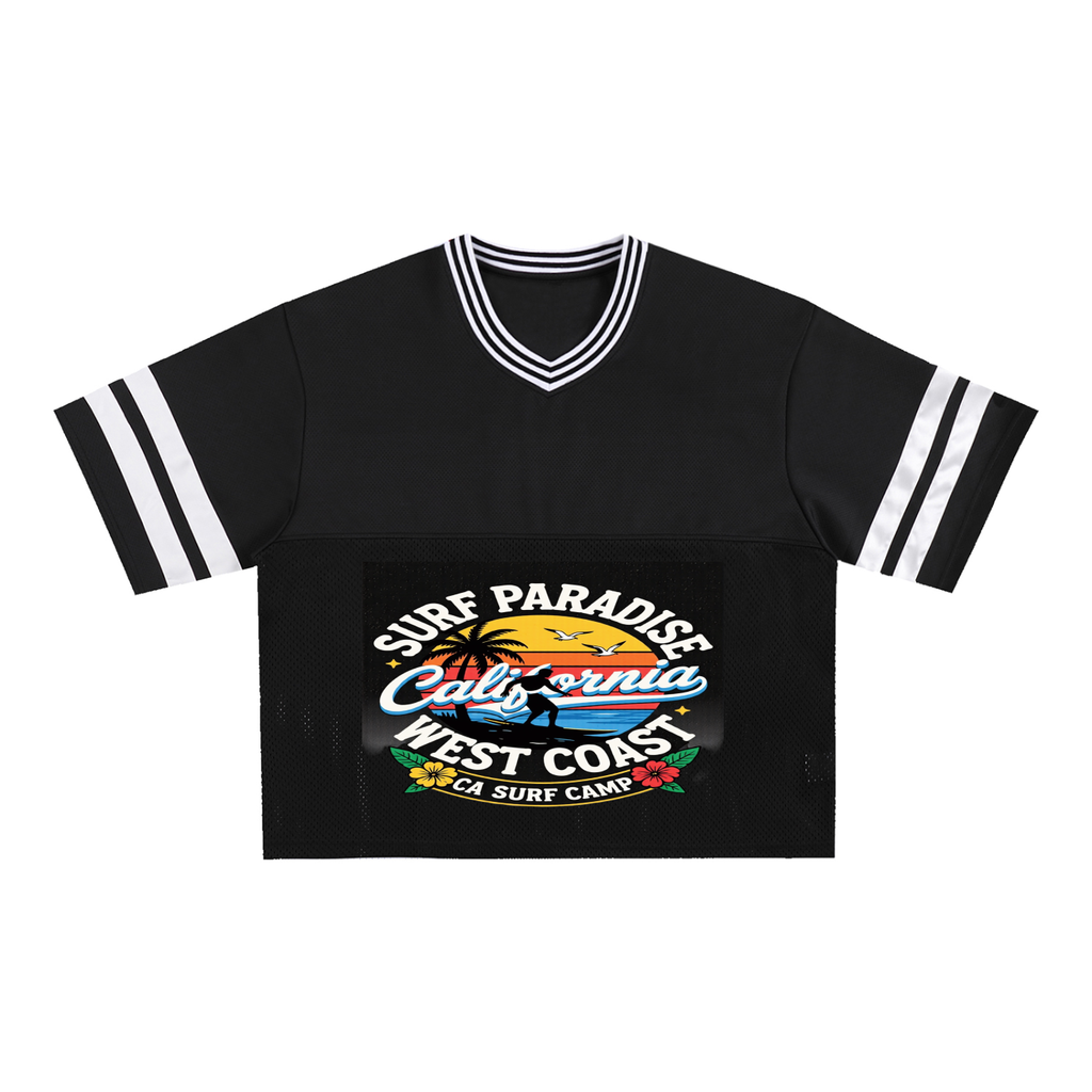 Taped Mesh Boxy T-Shirt